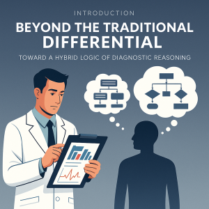 Beyond the Traditional Differential: Toward a Hybrid Logic of Diagnostic Reasoning 10 Hybrid diagnostic reasoning concept combining traditional differential diagnosis with reverse approaches for safer, efficient medical decision-making.