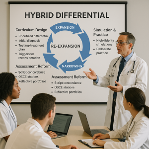 Beyond the Traditional Differential: Toward a Hybrid Logic of Diagnostic Reasoning 15 Hybrid differential integrated into medical education through curriculum, simulation, assessment, and faculty training