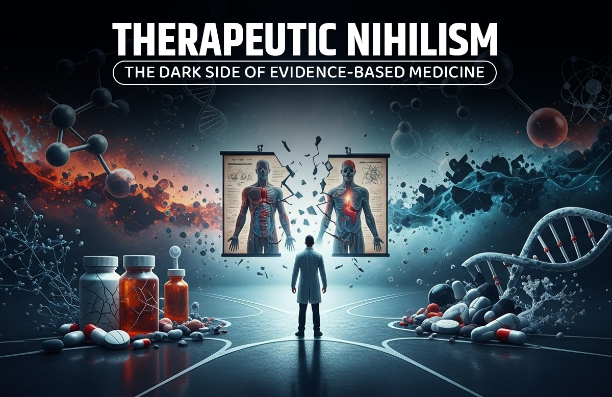 Therapeutic Nihilism: The Dark Side of Evidence-Based Medicine 17 Therapeutic nihilism in evidence-based medicine showing a clinician choosing between inaction and patient care